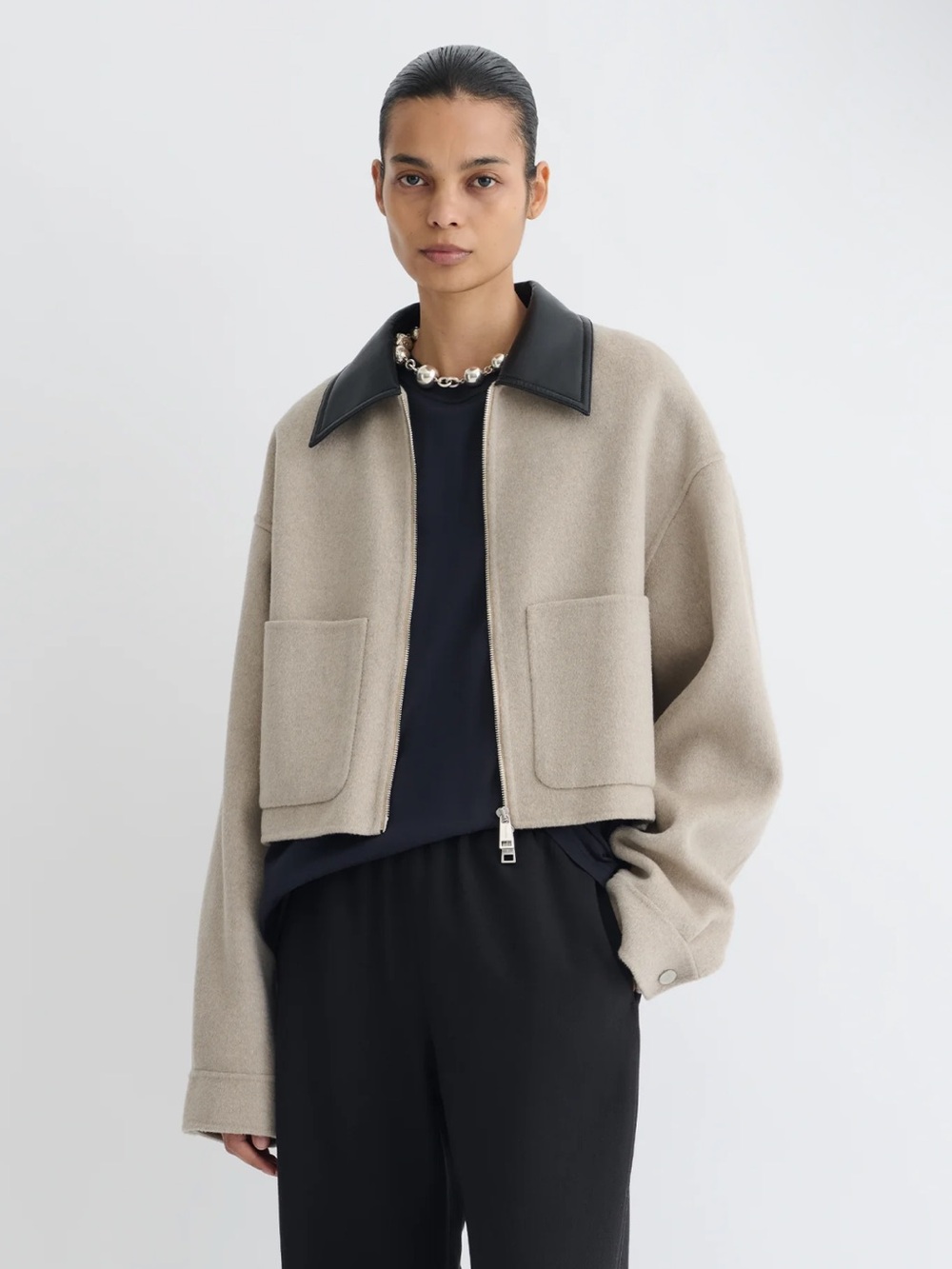 Nanushka Phebe Cropped Jacket